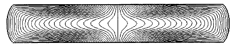 Method for controlling isothermal precision formed forging flow line of complicated disk cake forging