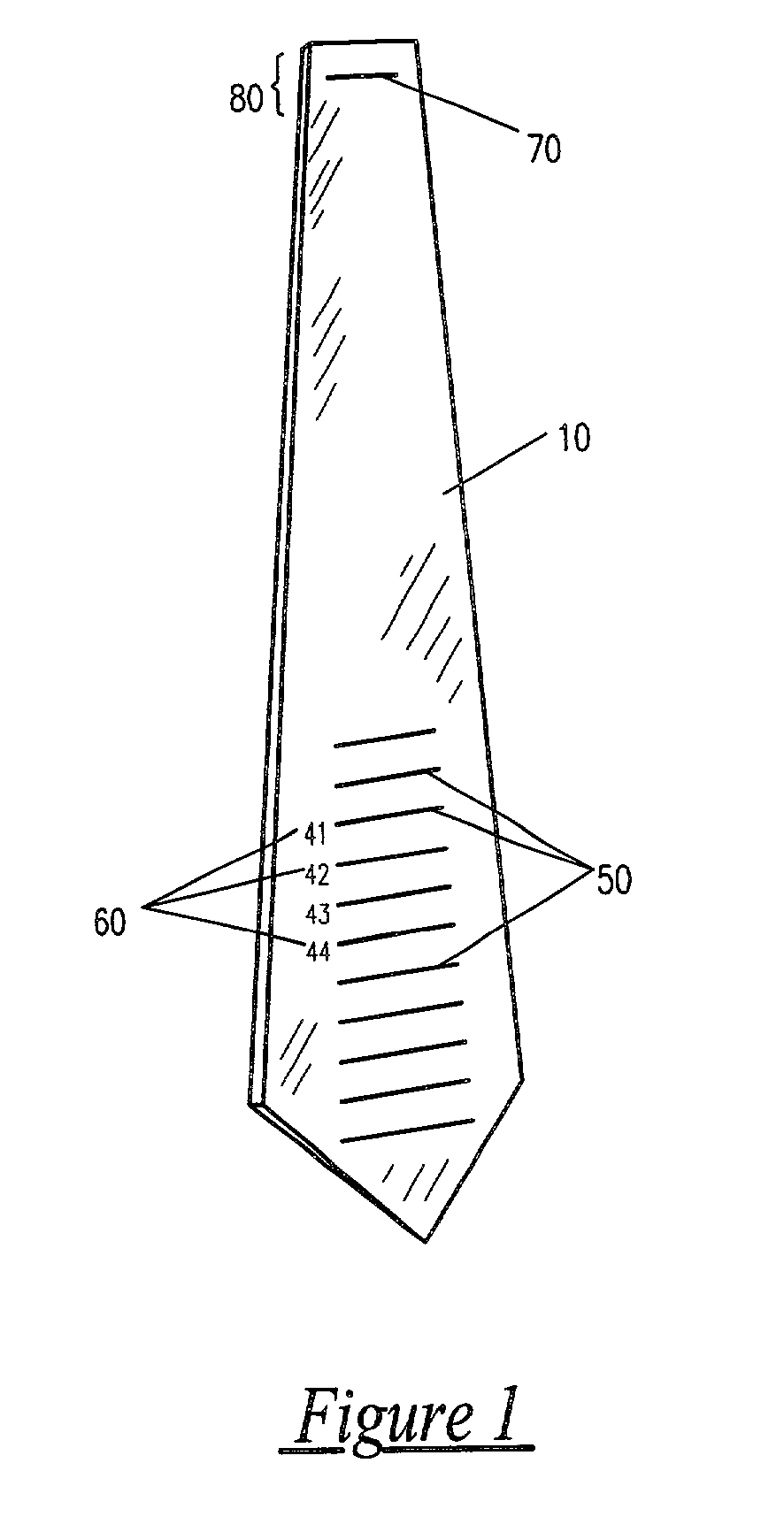 Universal necktie tying aid and ties utilizing same