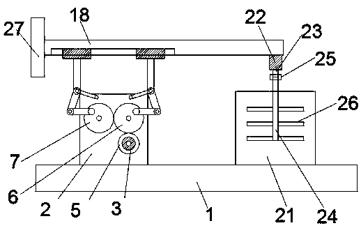 Liftable building stirring device