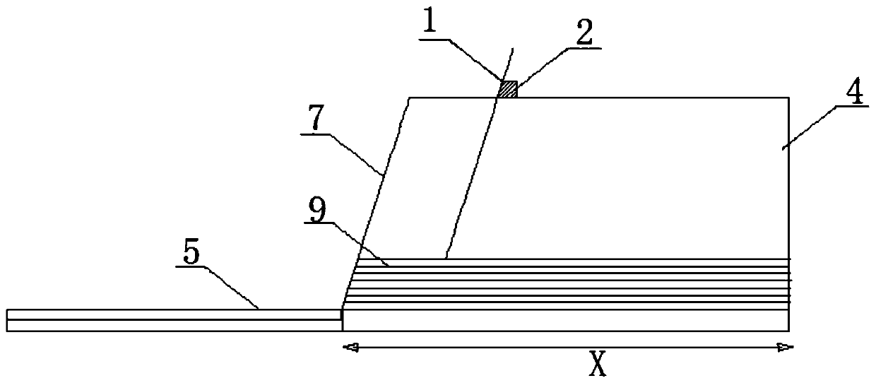 Inclined boundary shaping device and sand box simulated inclined boundary experiment device and method