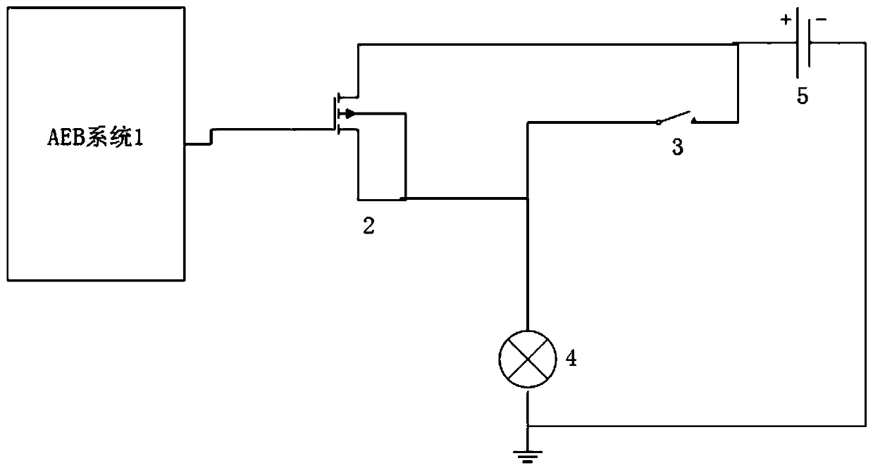 Rear vehicle reminding device and method used during work of automatic emergency braking system