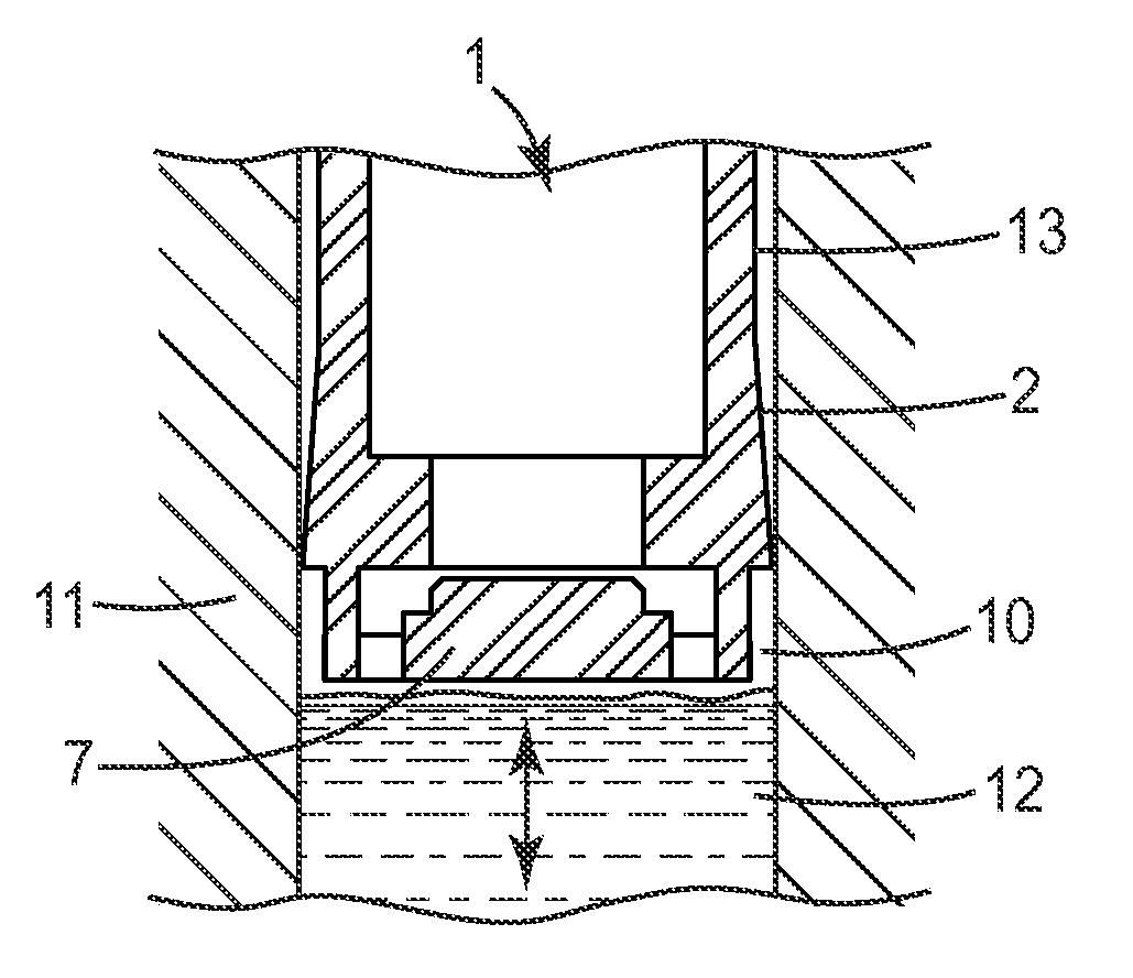 One-piece vented piston