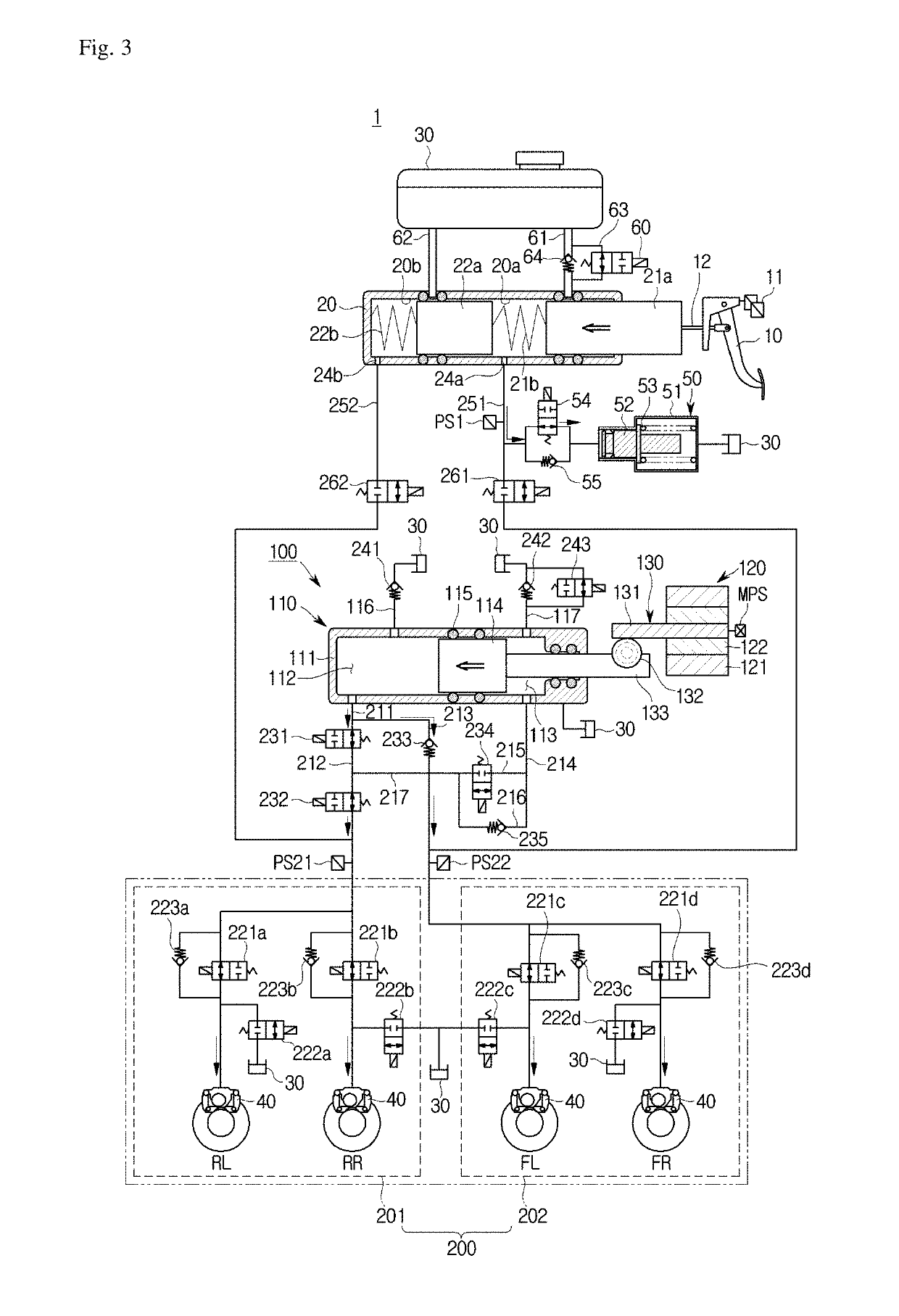 Electric braking system and operation method thereof