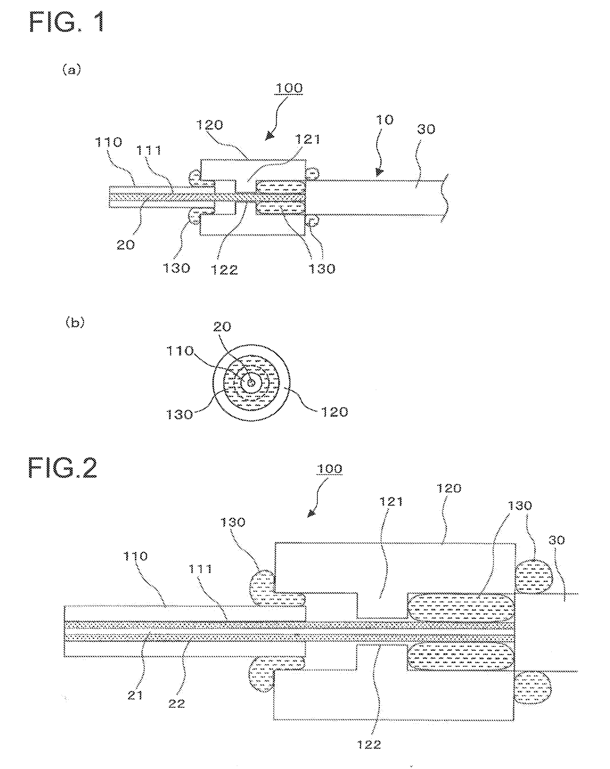 Light input/output terminal module of the optical components and beam converting apparatus