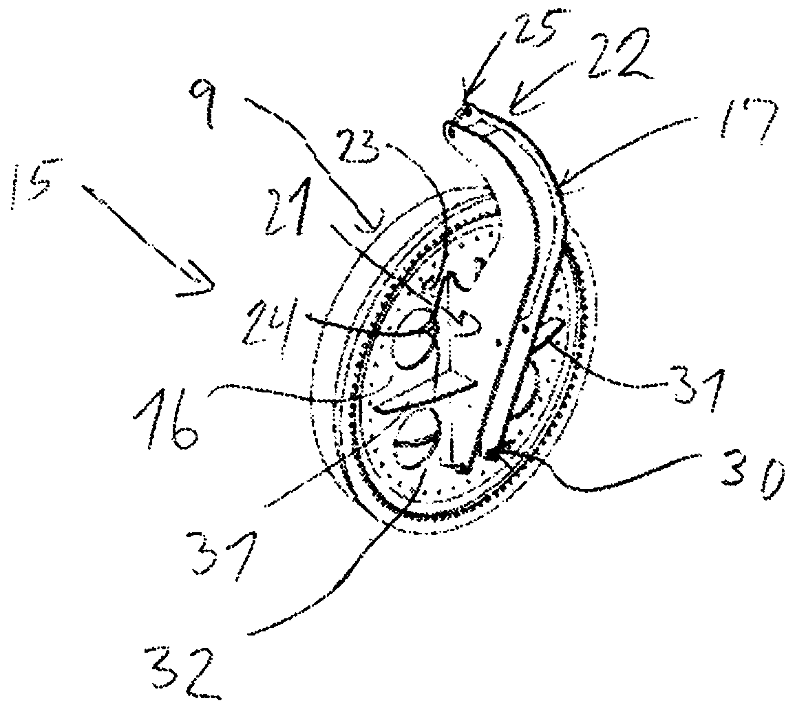 Lifting system for a moment bearing, a method of mounting and dismounting a moment bearing and use of such lifting system