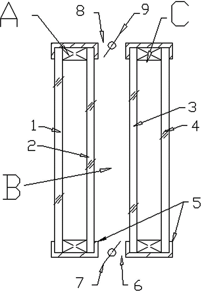 High-efficiency temperature-control solar heat utilization curtain wall system and curtain wall unit thereof