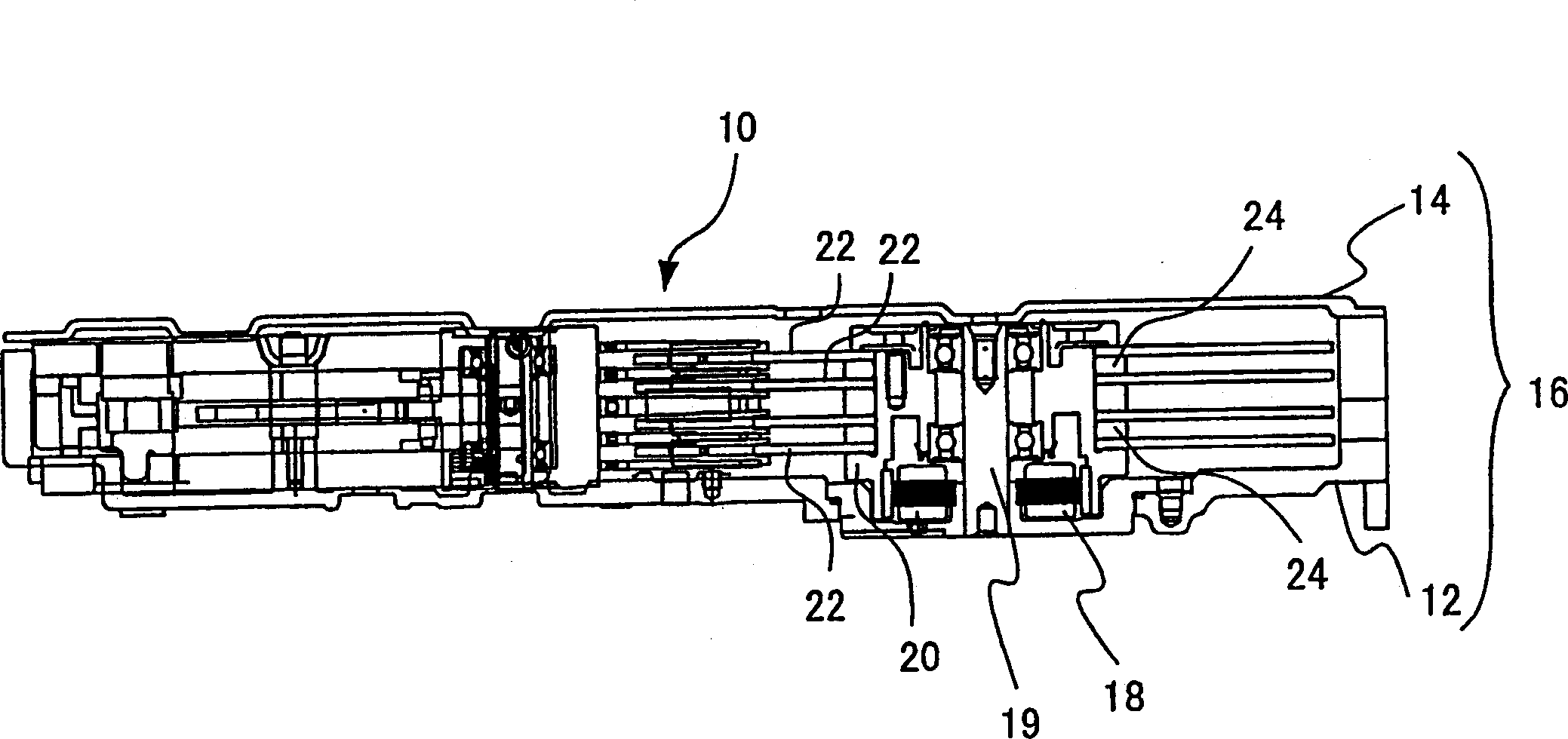 Disc drive, rigid disc drive and casing for rigid disc drive