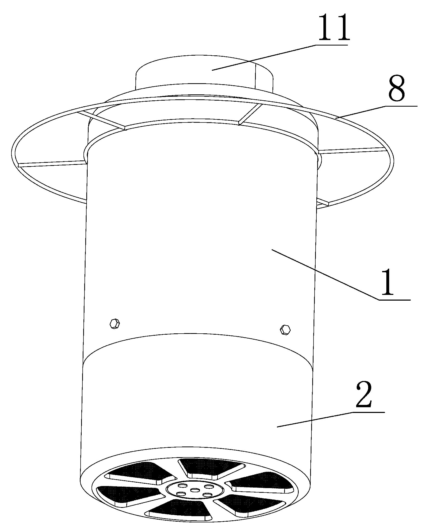 Range hood ventilation module and its assembling method