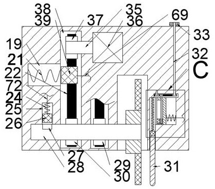 Gypsum cutting device capable of preventing people from being hurt and suitable for different thicknesses