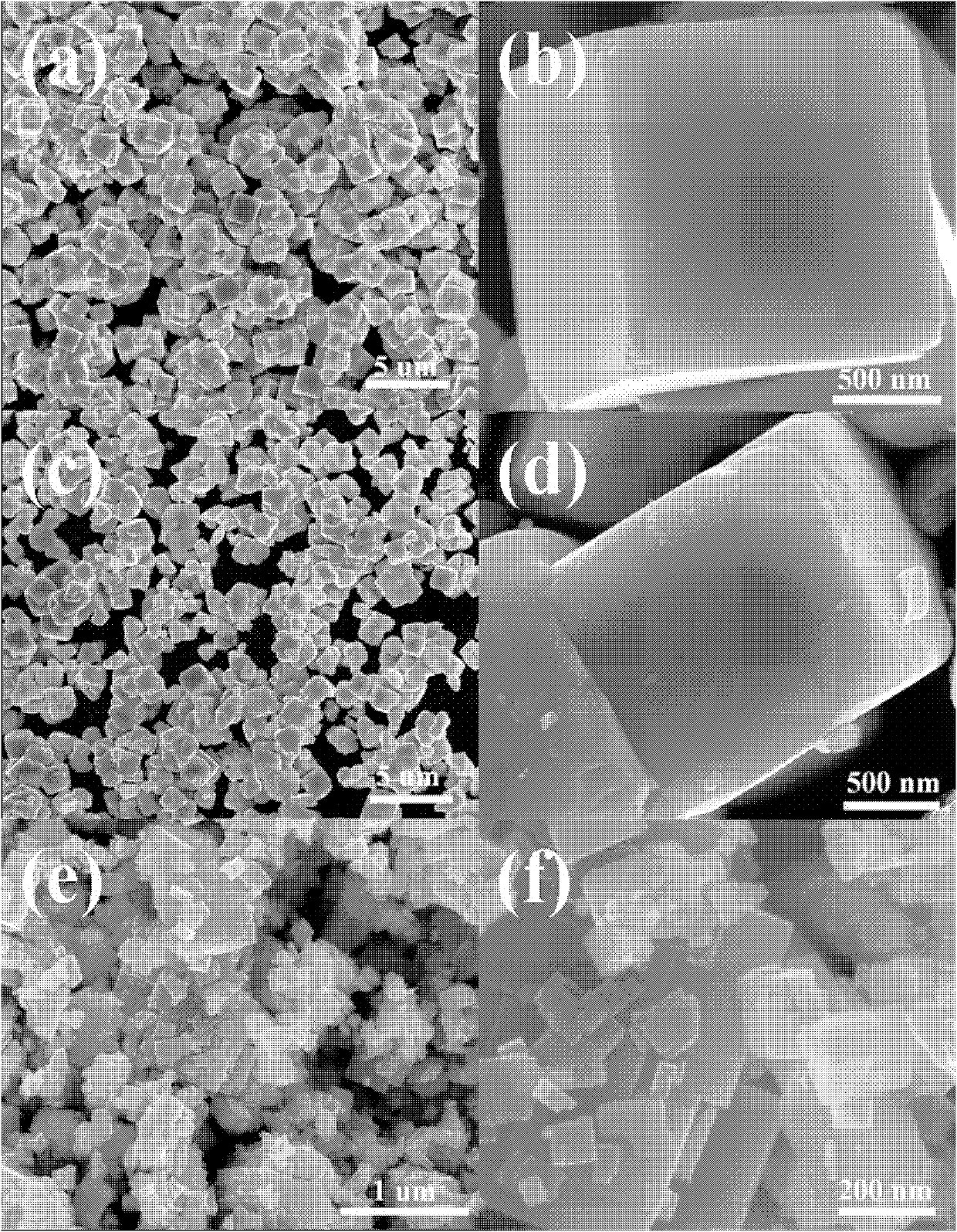 Method for preparing tungsten trioxide crystals with controllable growth of crystal surfaces