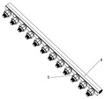 Infrared reflection full-film-system straight-through type flat plate collector made of aluminum section bars