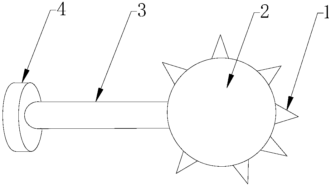 Beating device of scutcher