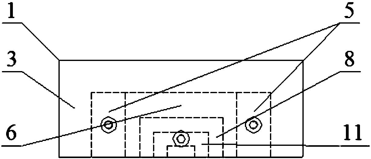 Shearing box for testing shearing anisotropy of structural surface of rock body