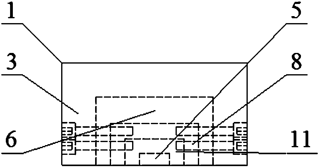 Shearing box for testing shearing anisotropy of structural surface of rock body