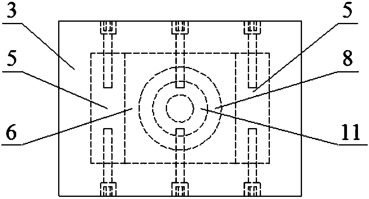 Shearing box for testing shearing anisotropy of structural surface of rock body