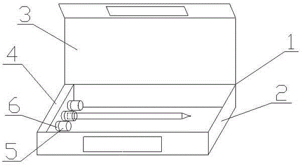 Pencil case capable of preventing pen core from being damaged