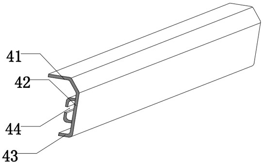 Fixed bent iron for installing tension type screen