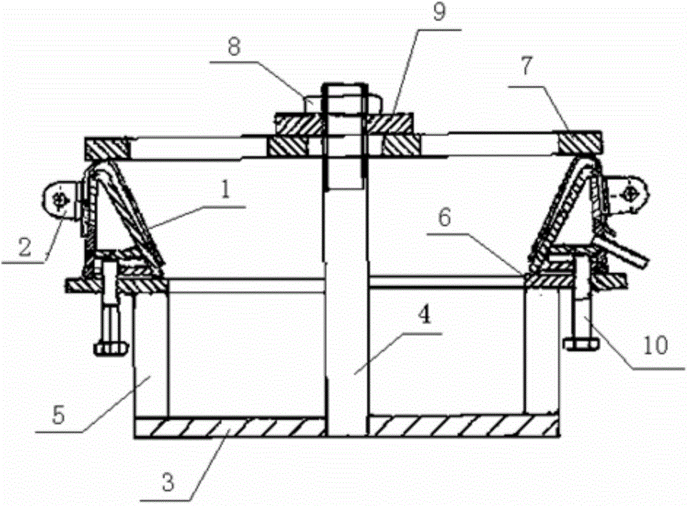 Device for preventing welding deformation of annular V groove stabilizer and use method of device for preventing welding deformation of annular V groove stabilizer