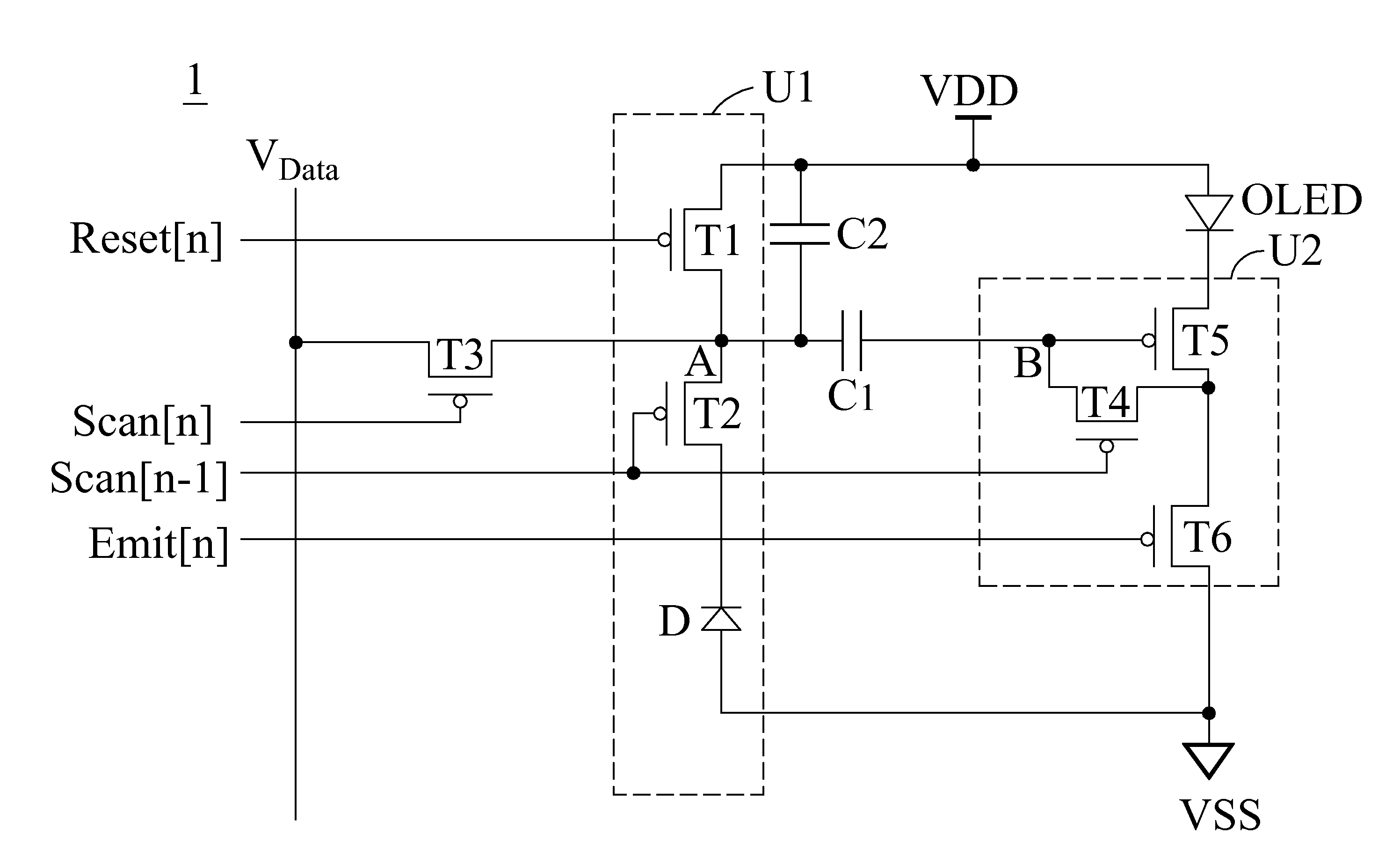 Compensation Circuit of Organic Light Emitting Diode