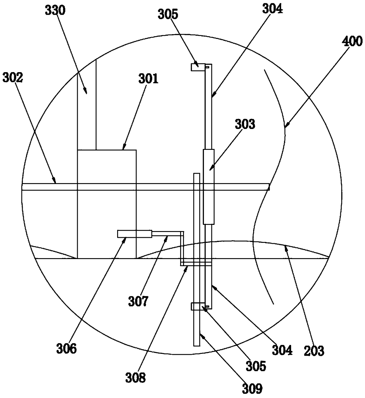 Traditional-Chinese-medicine stone-needle-moxibustion massaging device and physiotherapy method thereof