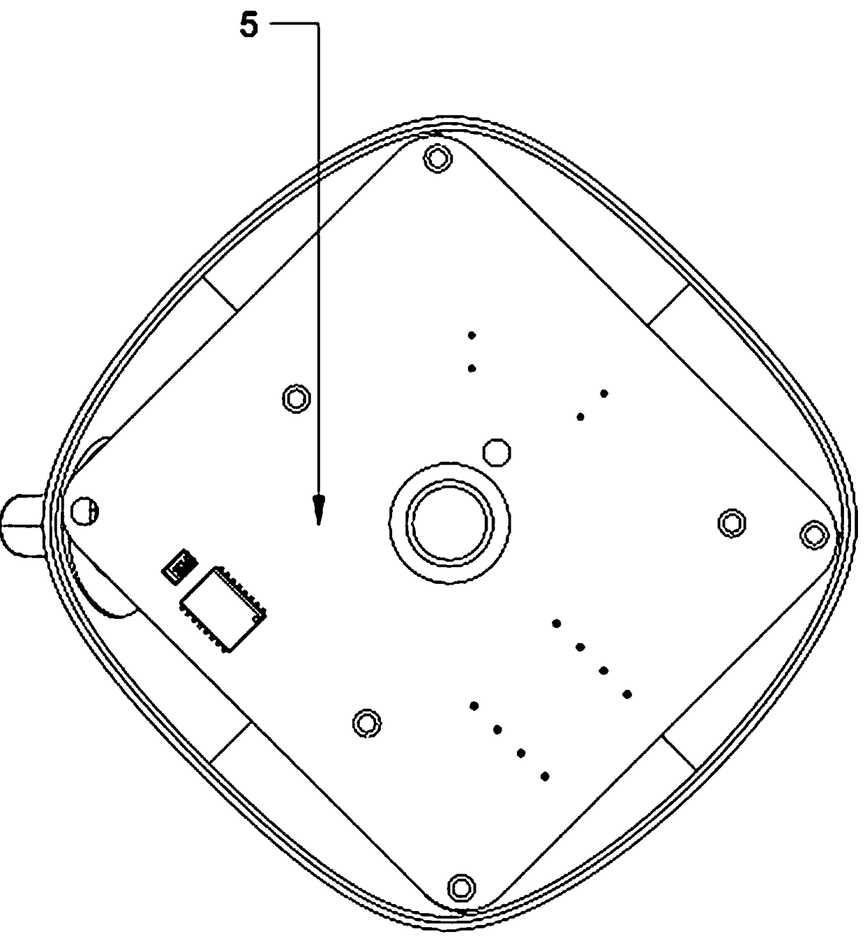 Ultrasonic cleaning sterilization device