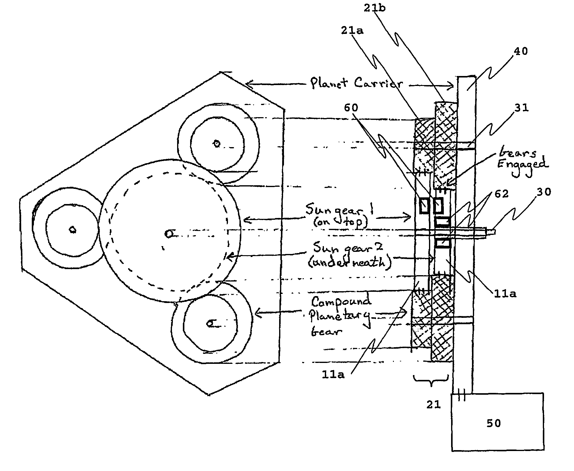 Geared wheel motor design