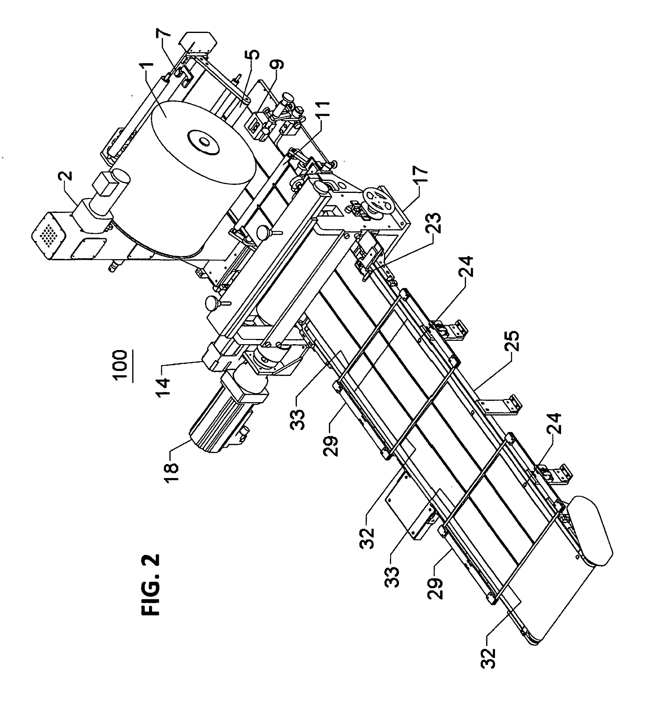 Apparatus and process for in-mold labeling