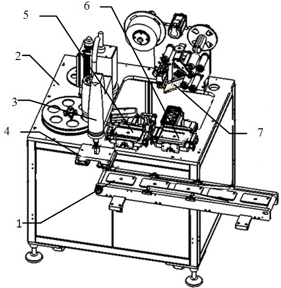 Double-station rotary material fetching and placing mechanism