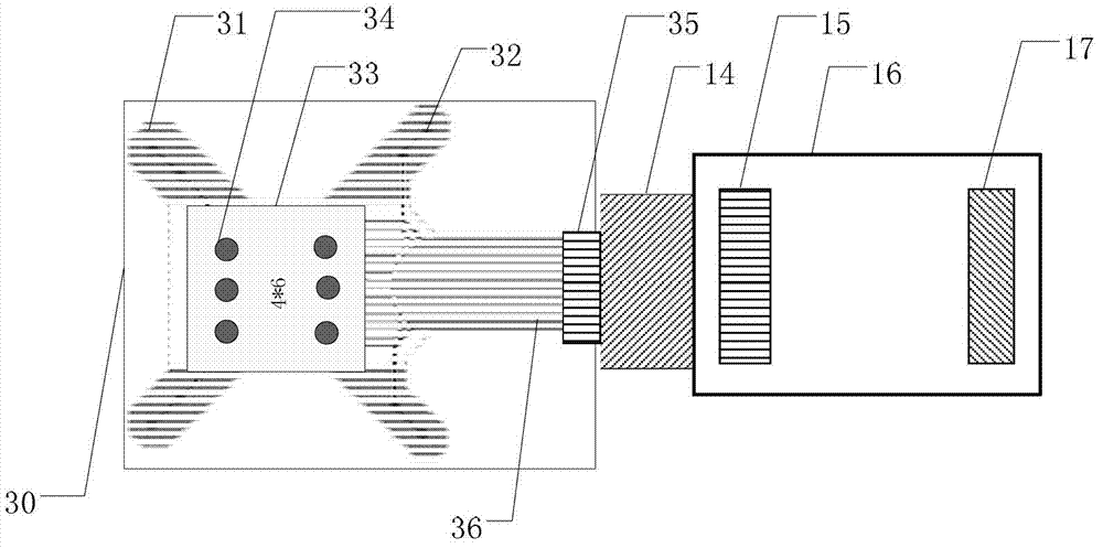 High-density active flexible electrode array and signal conditioning circuit thereof