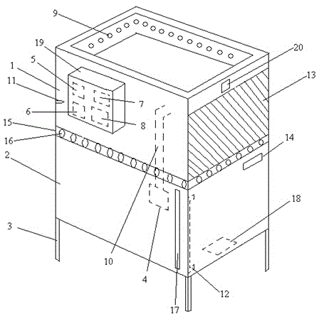 Intelligent flower box and flower box set of Internet of things