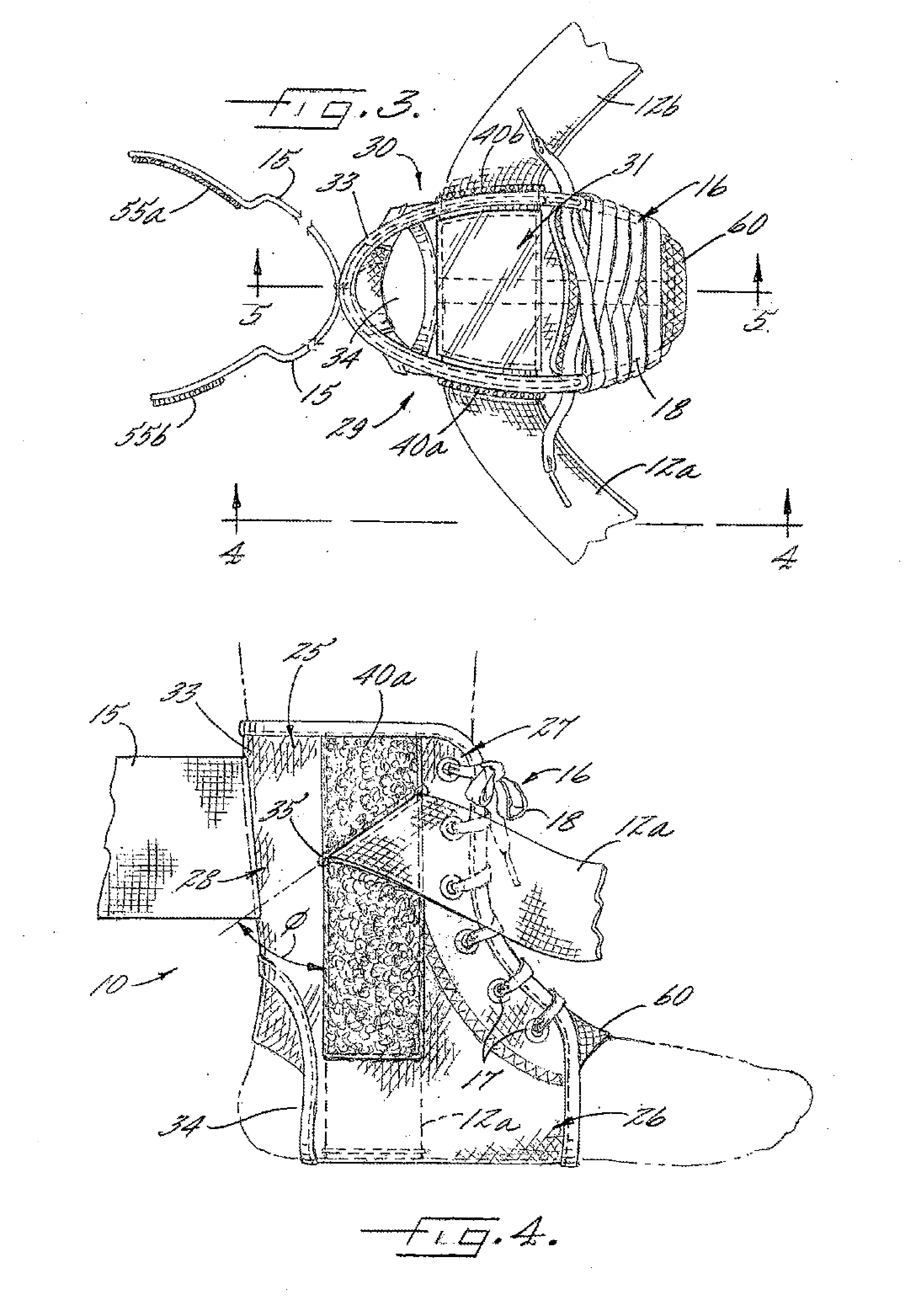 Ankle stabilizing apparatus having a dynamic cuff and stabilizing strap system