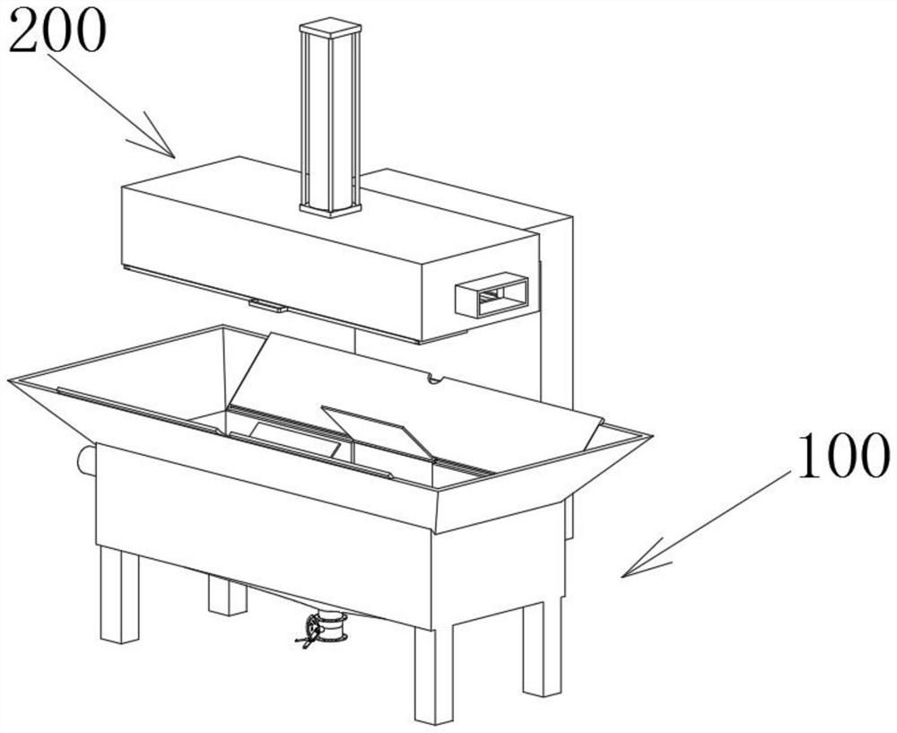 A kind of dipping equipment for iron core transformer