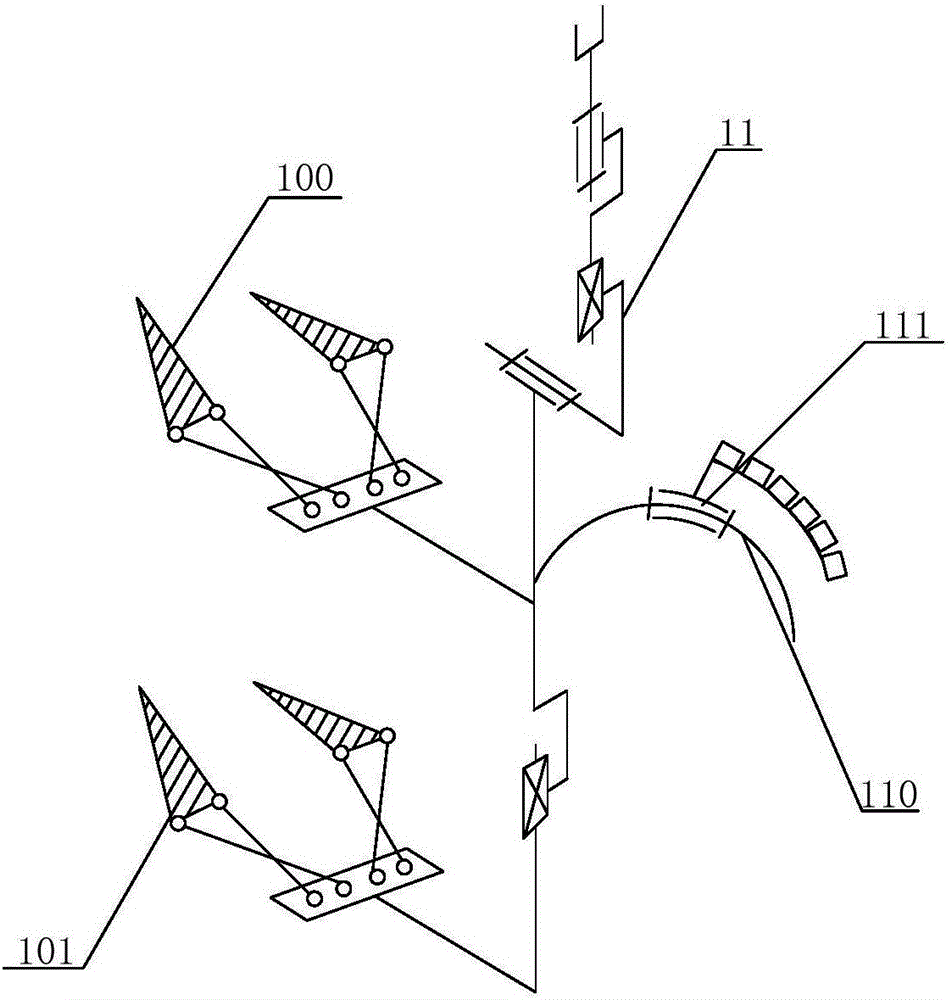 Robot system based on high-tension distributing line electricity testing and ground lead operation