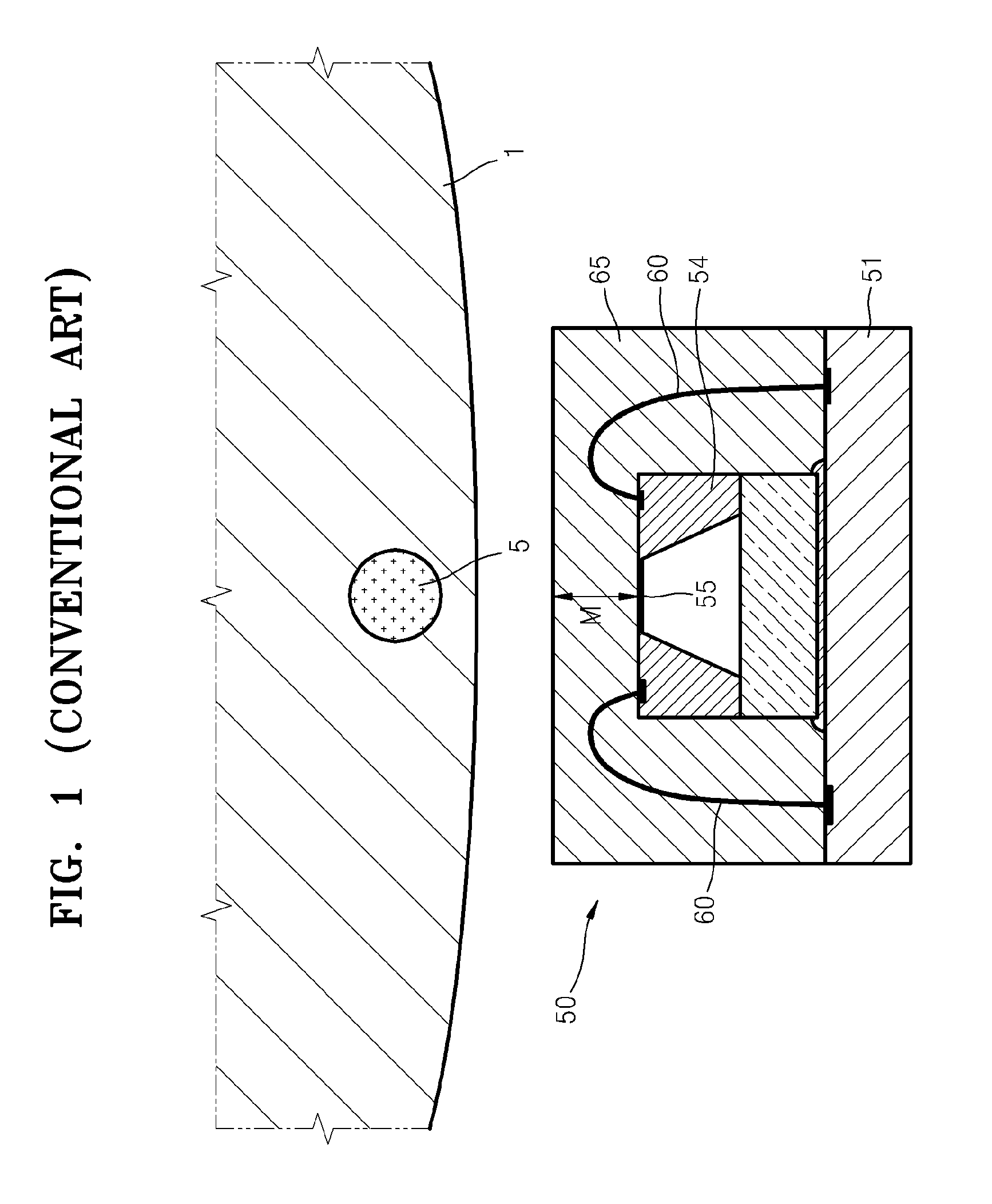 Contact force sensor package, blood pressure meter with the same, and method for fabricating the contact force sensor package