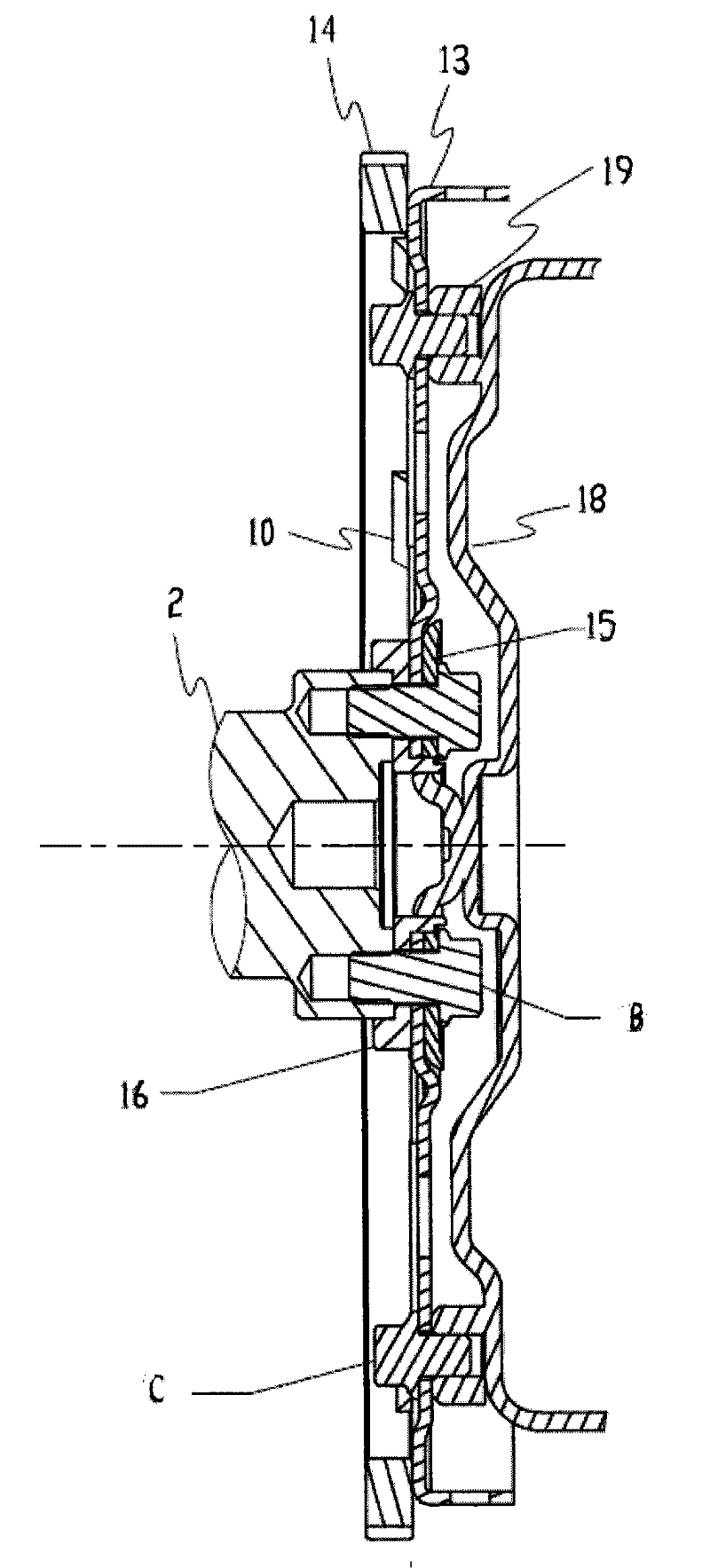 An automobile drive disc assembly