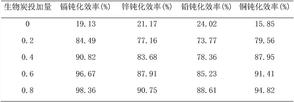 Preparation method of sludge and kitchen waste biochar soil heavy metal passivator