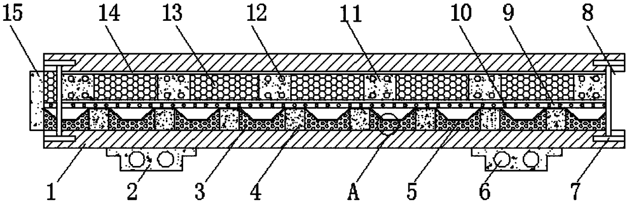 Anti-seep high-strength prefabricated composite floor slab