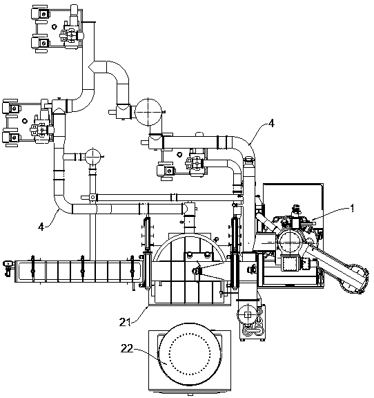 Vacuum induction smelting furnace