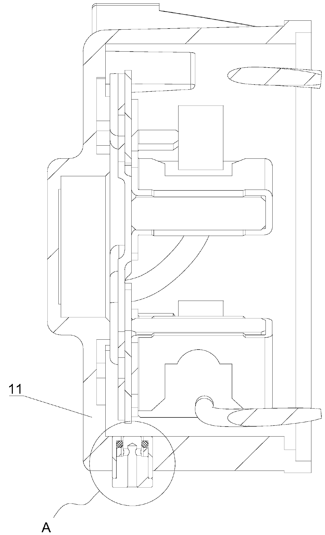 Waterproof and breathable structure of starter