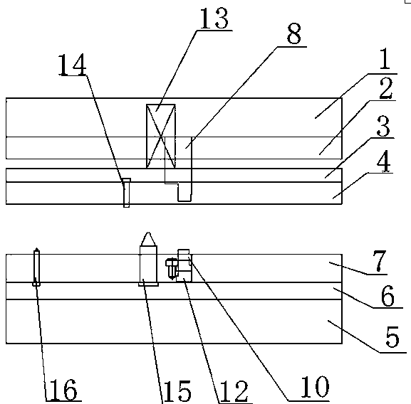 Bending and stamping die