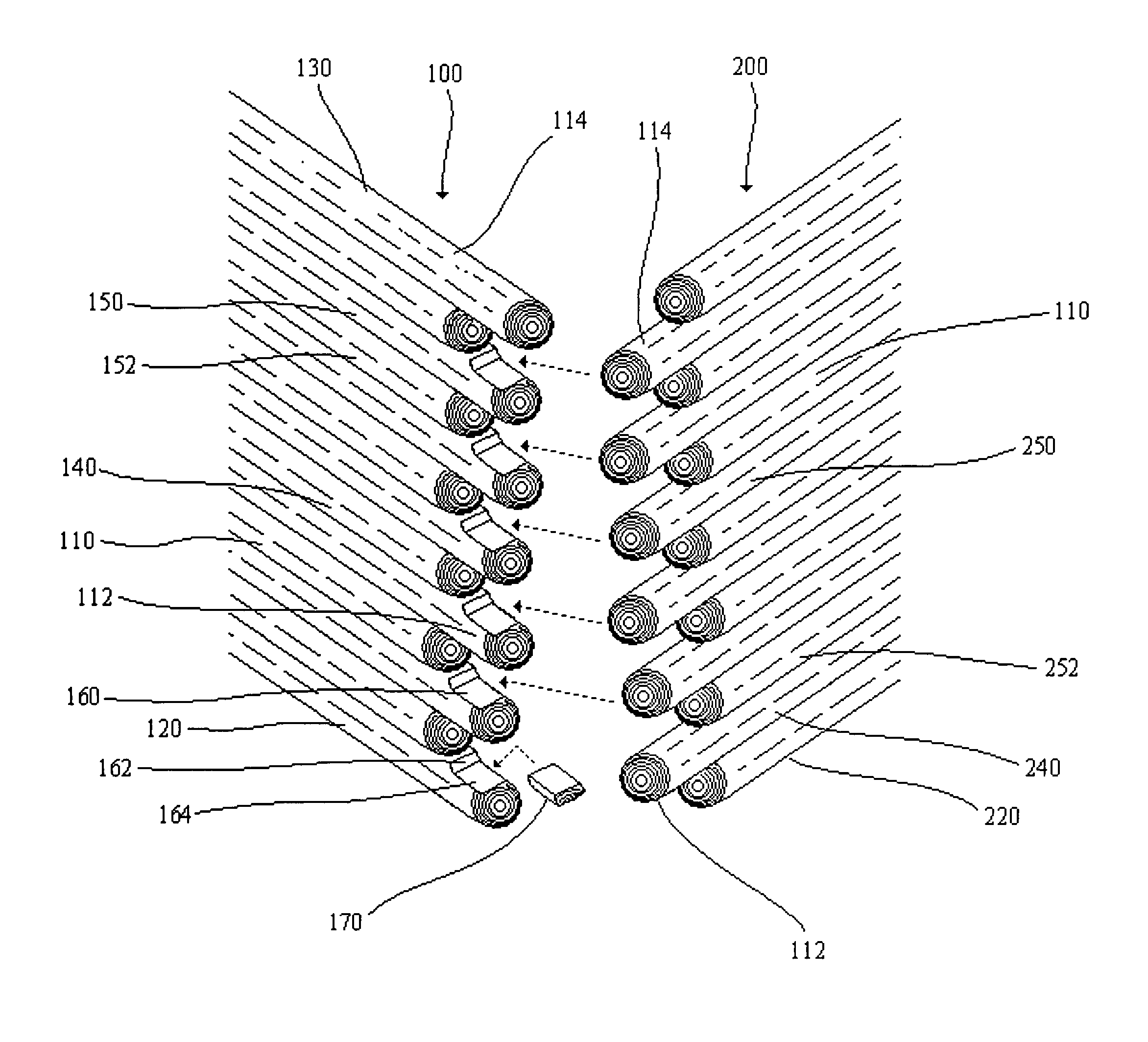 Log structure and method for constructing same