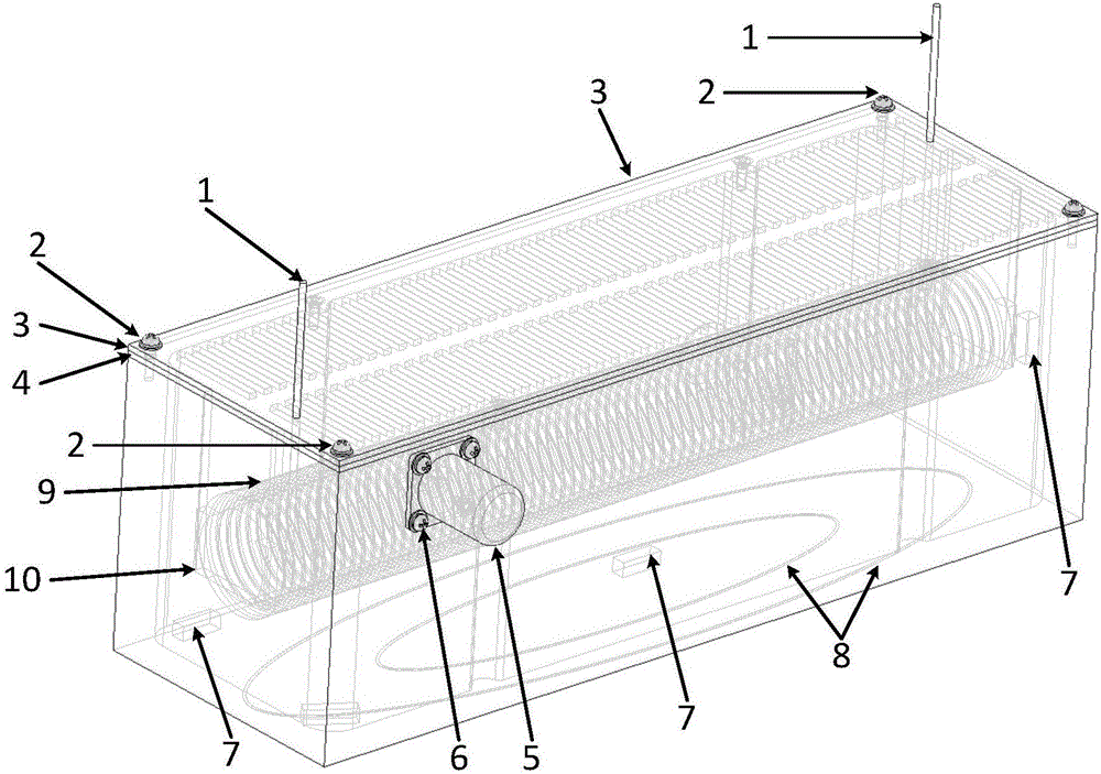 Mini distributed fiber temperature measuring calibration device and method