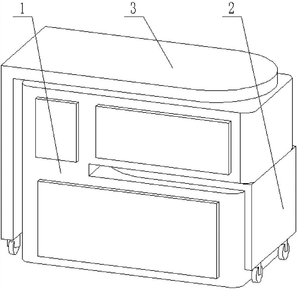 Foldable desk for decoration