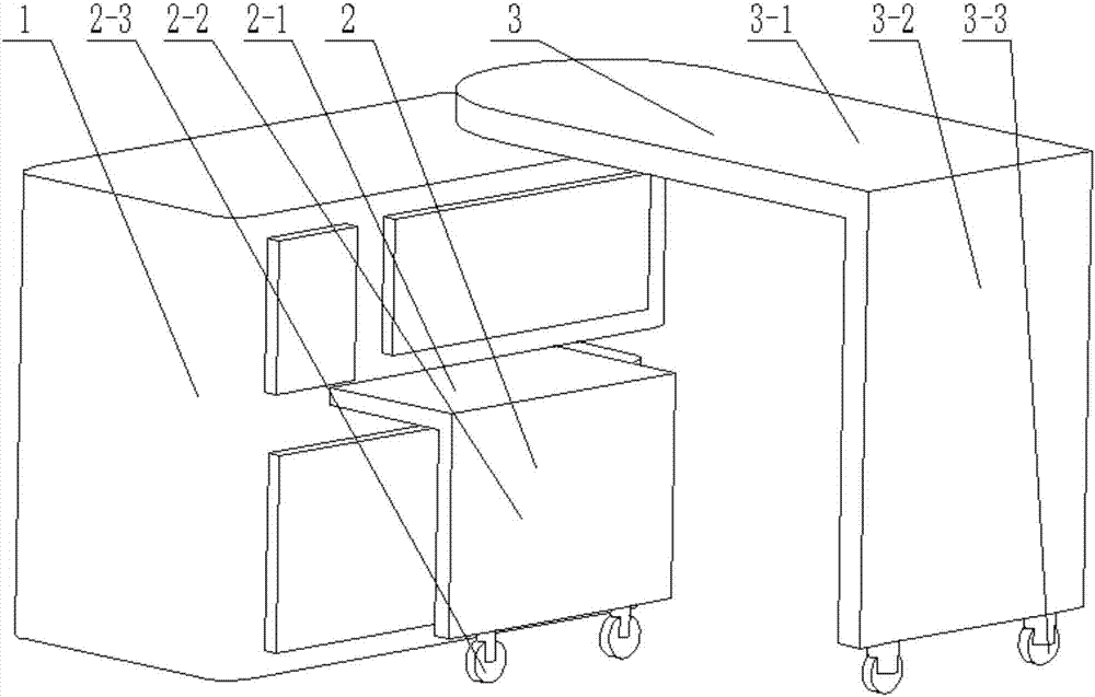 Foldable desk for decoration