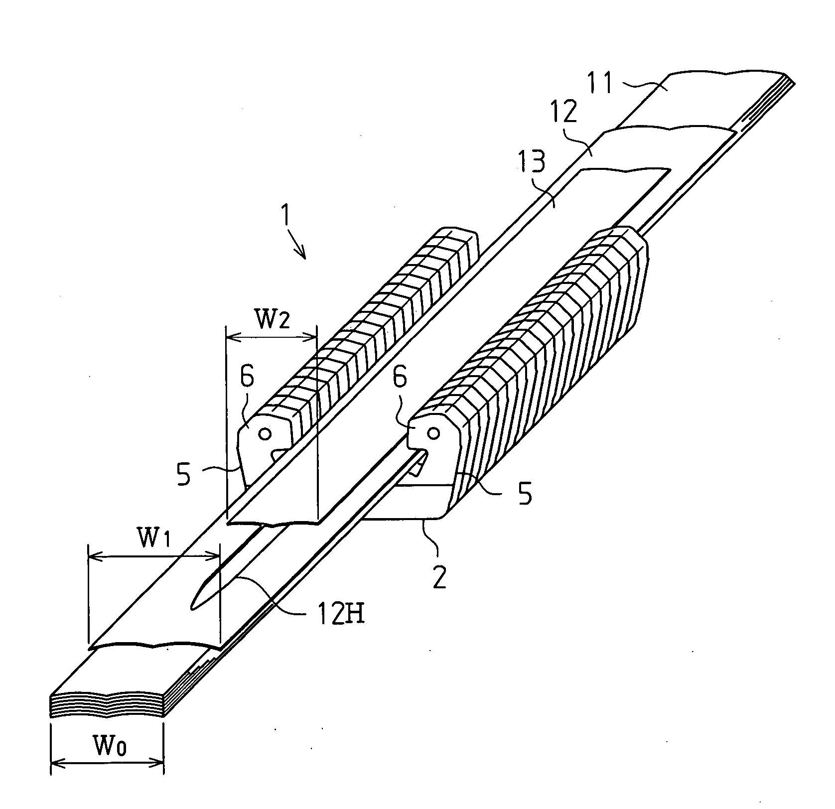 Metallic belt and push block used therefor