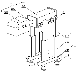 Label marking machine for heparin nano production and operation method thereof