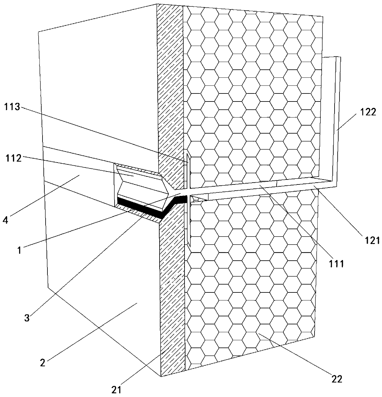 Combined anchoring piece and installation method for fixing heat preservation and decoration integrated plate with combined anchoring piece