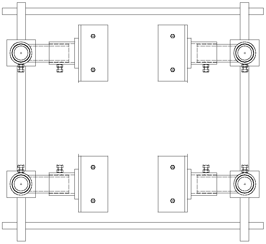 Wooden table clamping and fixing device