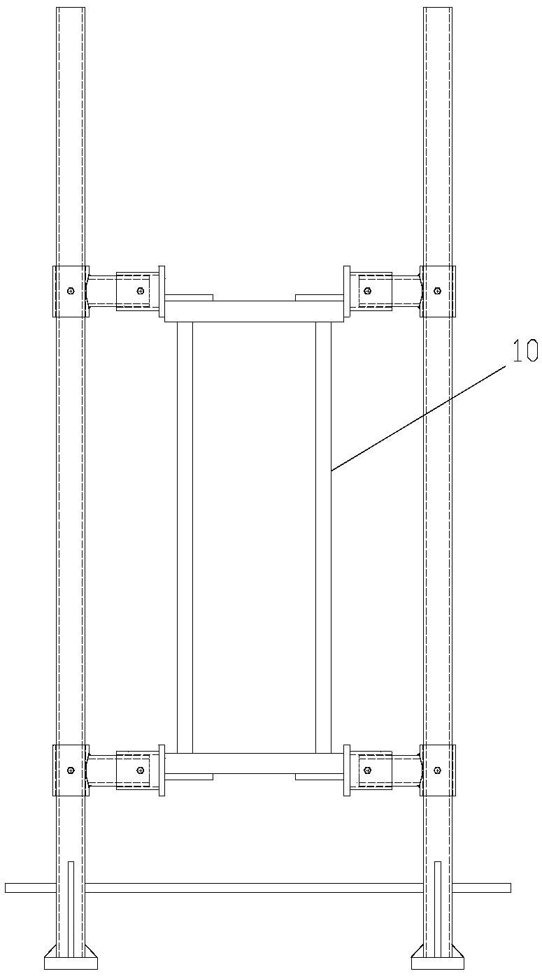 Wooden table clamping and fixing device