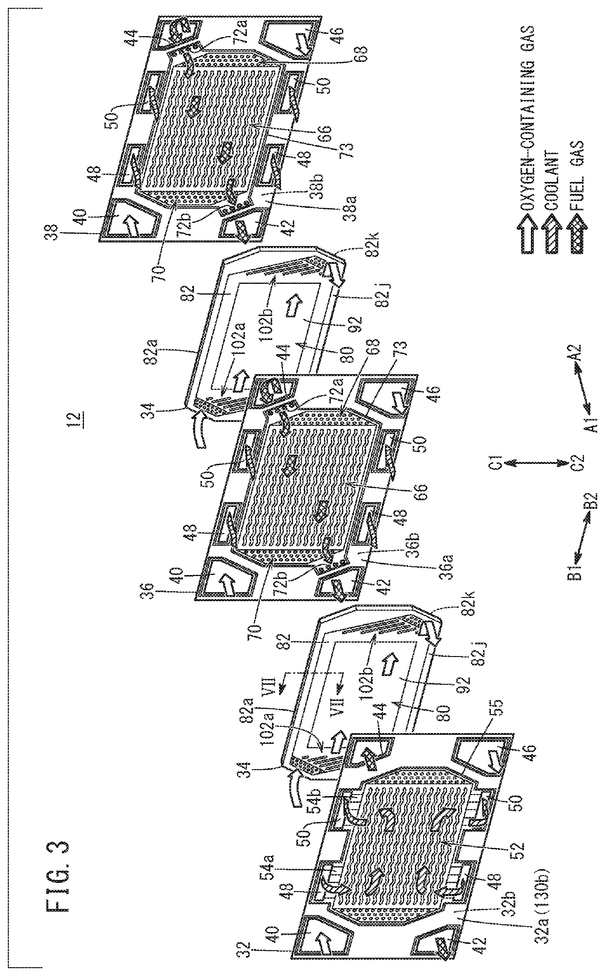 Fuel cell stack and method of producing dummy cell